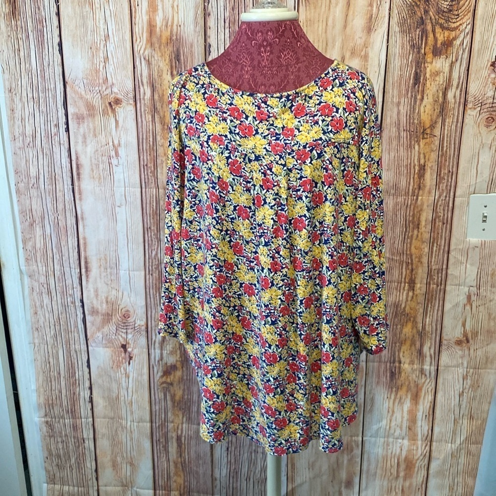 Magaschoni‎ Pullover Blouse Size 2X TTG Multicolored